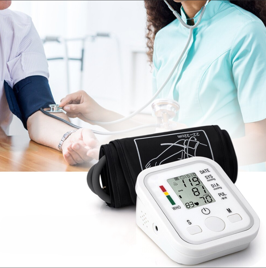 Автоматический электронный тонометр Electronic Blood pressure monitor с индикатором уровня аритмии - фото 9 - id-p205702117