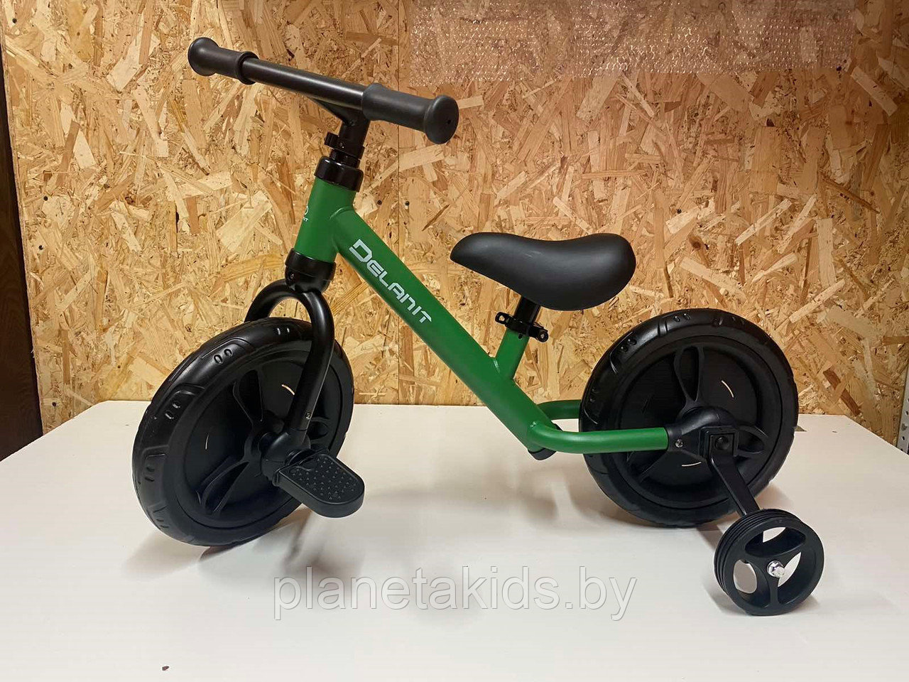 Велосипед - беговел 2в1, съёмные педали и поддерживающие колёса, , арт.TF-01