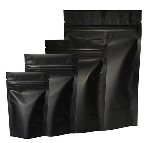 Пакет Дой Пак с замком металлизированный Черный матовый 200х300+(45+45), фото 2