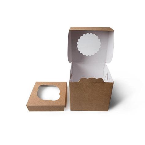 Упаковка на 12 маффинов ECO MUF 12 , крафт (25 штук/упак.), фото 2
