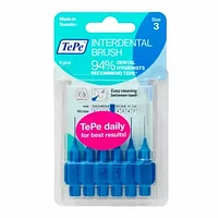 Зубной ершик TePe IDB ( interdental brush) №3, диаметр спиральки 0,6 мм, 6 штук в блистре