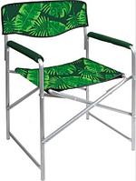 Кресло складное КС3/2 (с тропическими листьями темный)