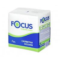 Салфетки бумажные FOCUS ECO 20*24 см, белые (100шт/уп)