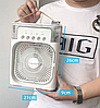 Вентилятор, увлажнитель воздуха с подсветкой 3 в 1 Air Cooler Fan. Кондиционер - вентилятор мини. Белый, фото 7