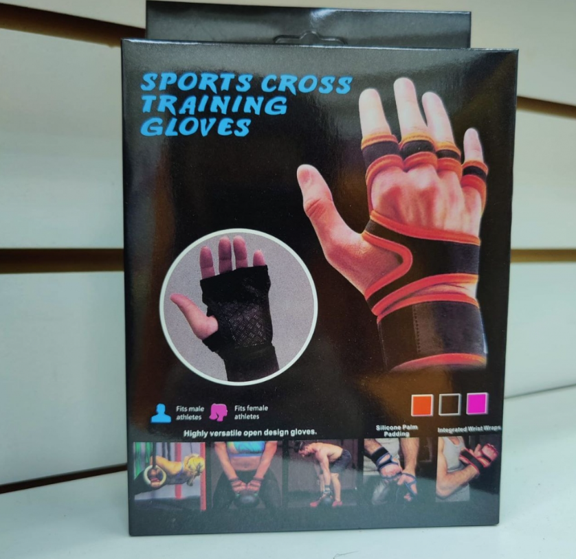 Перчатки для фитнеса Training gloves 1 пара / Профессиональные тренировочные перчатки для тяжелой атлетики - фото 8 - id-p205703569