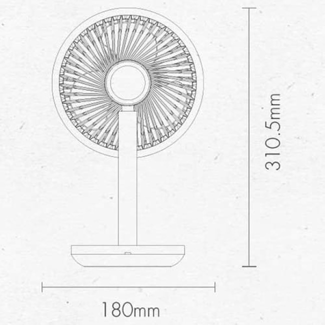 Настольный вентилятор Solove Smart Fan F5i (Зеленый) - фото 3 - id-p205704543