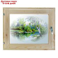 Окно, 40×60см, "Лесная сказка", однокамерный стеклопакет