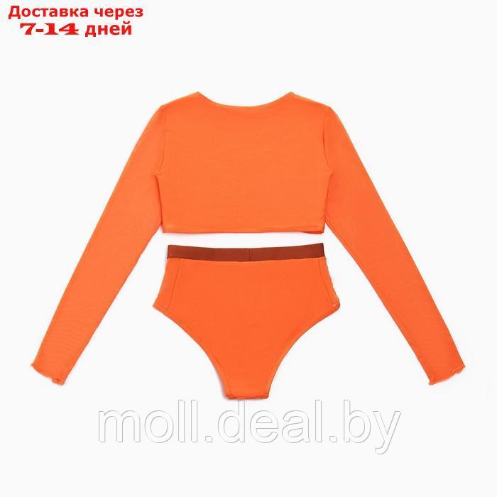 Купальный костюм раздельный с длинными рукавами MINAKU цв.оранжевый, р-р 46 - фото 7 - id-p205668209