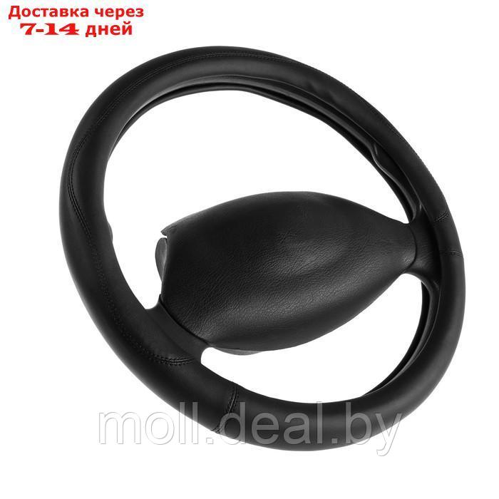 Чехол на руль DSV Black искусственная кожа, размер М, R99309 - фото 1 - id-p205667352
