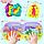 Набор игрушек для ванной/купания  "Удивительный мир динозавтров": книжка непромакашка и пальчиковый театр, фото 4