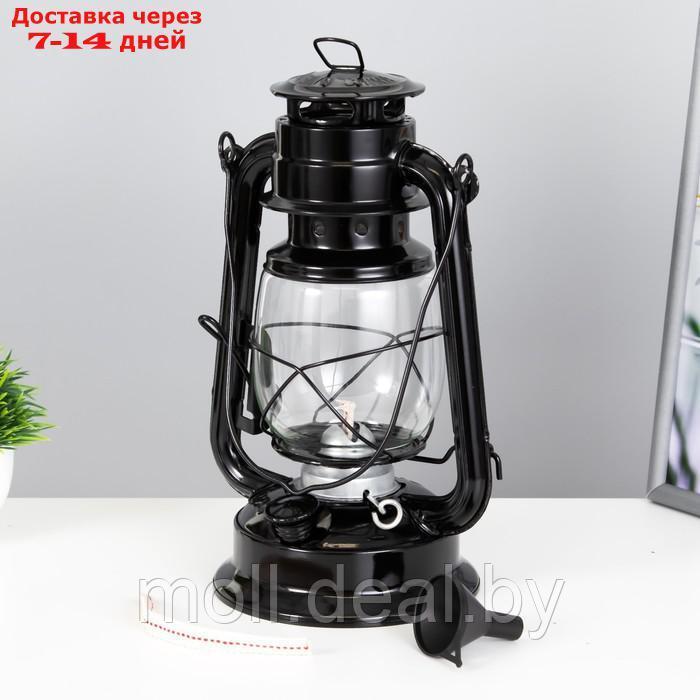 Керосиновая лампа декоративная черный 14х18х27,5 см - фото 4 - id-p205661543
