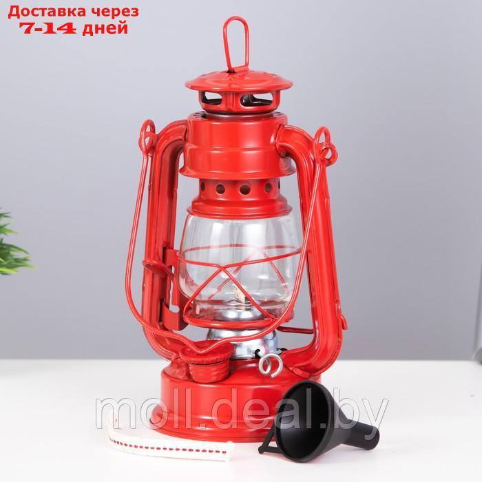 Керосиновая лампа декоративная красный 9,5х12,5х19 см - фото 4 - id-p205661544
