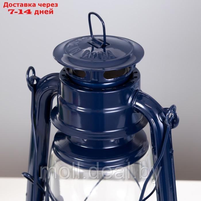 Керосиновая лампа декоративная синий 14х18х27,5 см - фото 6 - id-p205661545