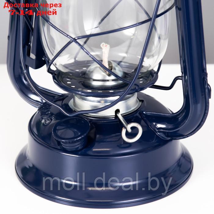Керосиновая лампа декоративная синий 14х18х27,5 см - фото 7 - id-p205661545