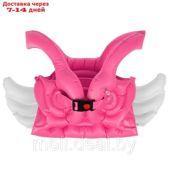 Жилет для плавания "Ангелочек" 40 х 50 см, цвет розовый - фото 1 - id-p205668651