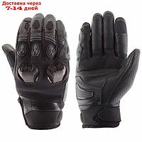 Перчатки кожаные Stinger черные, XL