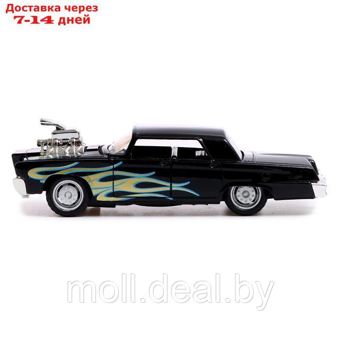 Машина металлическая Muscle car, масштаб 1:32, свет и звук, инерция, цвет чёрный - фото 2 - id-p205667731