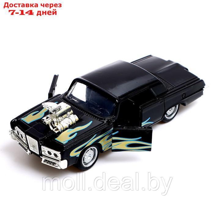 Машина металлическая Muscle car, масштаб 1:32, свет и звук, инерция, цвет чёрный - фото 4 - id-p205667731