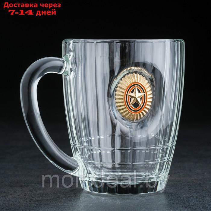 Кружка "Непробиваемая", кокарда, для пива , 500 мл - фото 1 - id-p205666174
