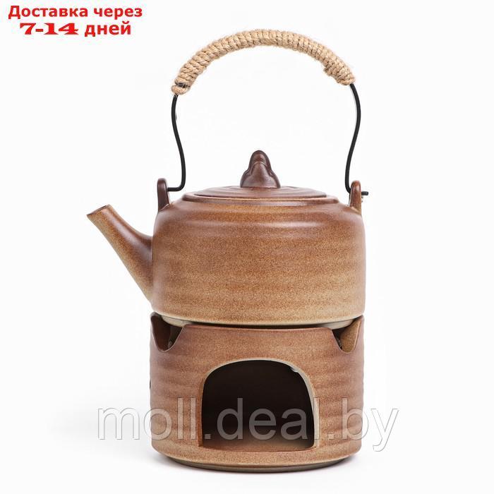 Для чайной церемонии Чайник ручной работы с чайной плитой 300 мл - фото 1 - id-p205666878