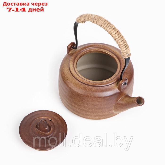 Для чайной церемонии Чайник ручной работы с чайной плитой 300 мл - фото 4 - id-p205666878