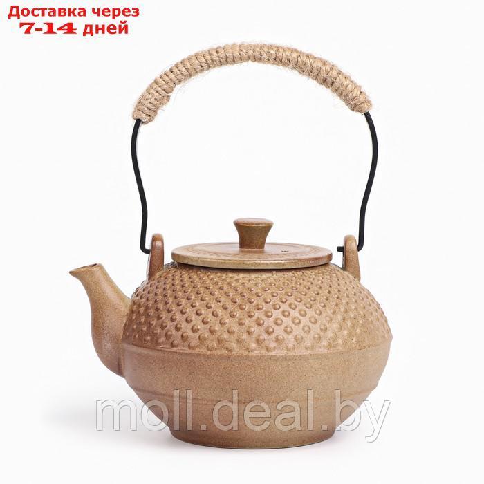 Для чайной церемонии Чайник ручной работы с чайной плитой 300 мл - фото 2 - id-p205666897