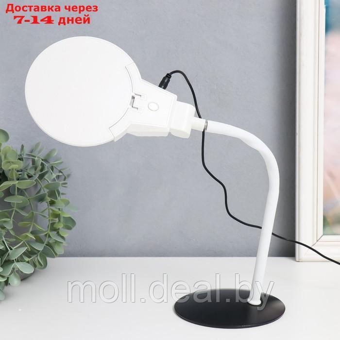 Лампа-лупа х3 х4,5 для творчества LED от 3 LR1130 линзы d=2,1 и 11 см белый - фото 6 - id-p205667893