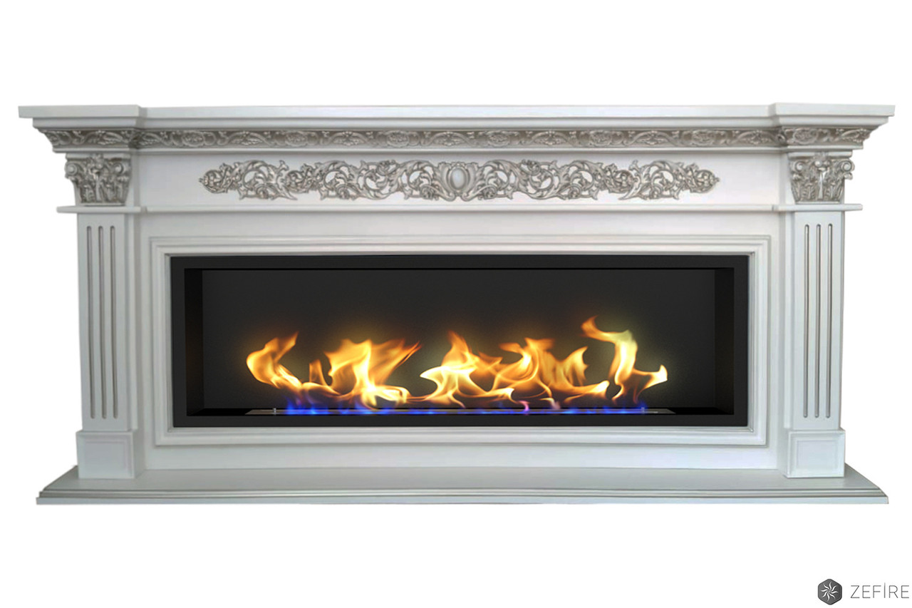 Биокамин ZeFire в линейном портале Даррен