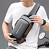 Сумка - рюкзак через плечо Fashion с кодовым замком и USB / Сумка слинг / Кросc-боди барсетка, фото 3