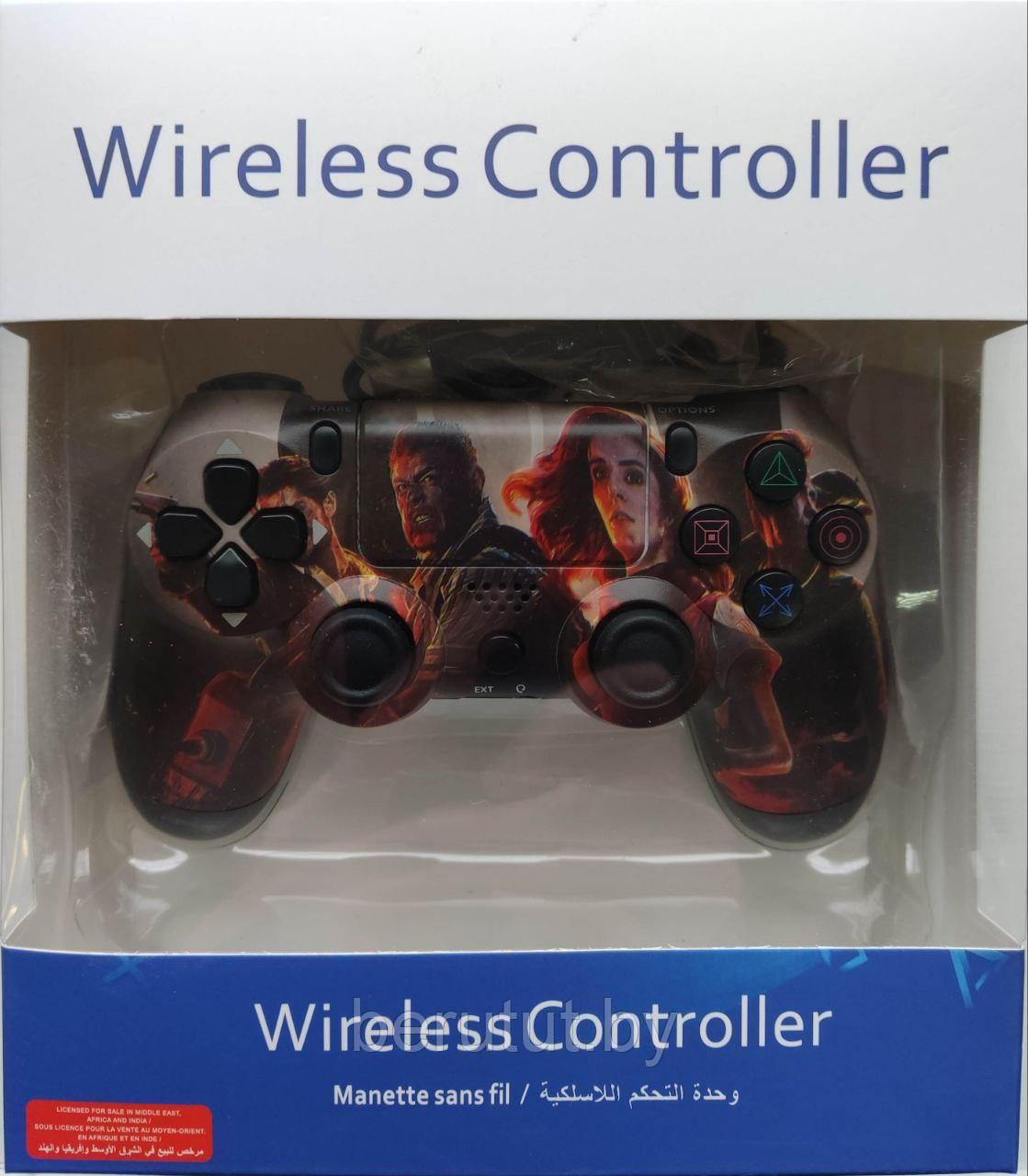 Геймпад - джойстик для PS4 беспроводной DualShock 4 Wireless Controller (Мстители) - фото 2 - id-p205708471