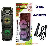 Портативная колонка BT Speaker ZQS-8202S с микрофоном и пультом