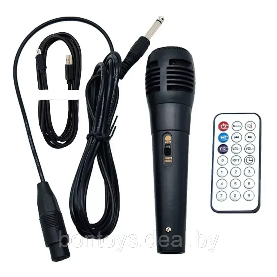Портативная колонка BT Speaker ZQS-8202S с микрофоном и пультом - фото 5 - id-p205708532