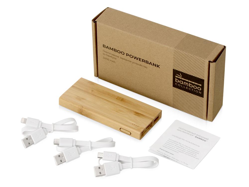 Внешний аккумулятор Bamboo, 5000 mAh