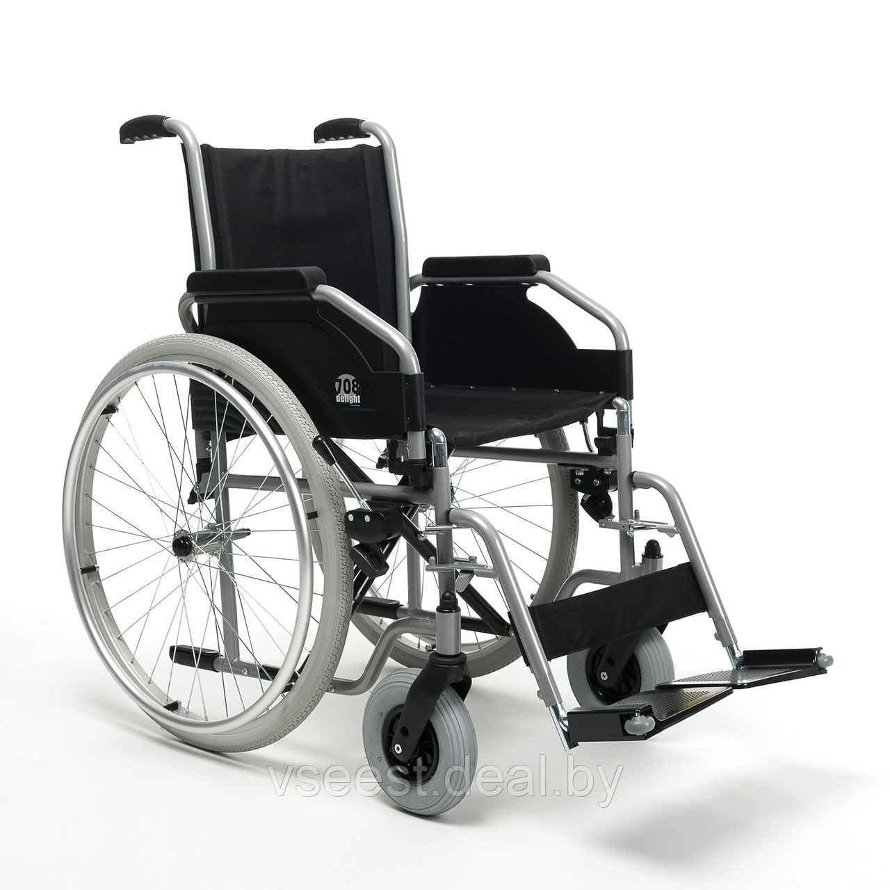 Инвалидная коляска для взрослых 708D Vermeiren (Сидение 46 см., литые колеса) - фото 1 - id-p205714737