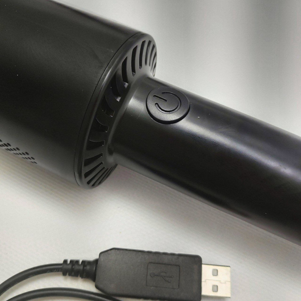 Портативный вакуумный пылесос Portable Vacuum Cleaner USB A8 (три насадки) Черный - фото 4 - id-p205715421