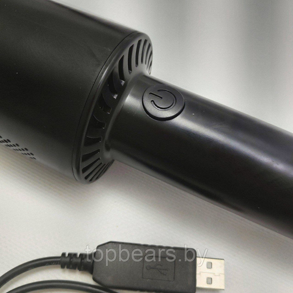 Портативный вакуумный пылесос Portable Vacuum Cleaner USB A8 (три насадки) Черный - фото 4 - id-p205715524