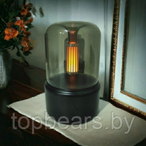 Портативный светодиодный аромадиффузор - ночник Пламя свечи (увлажнитель воздуха ароматический) USB DQ702 - фото 1 - id-p205715549