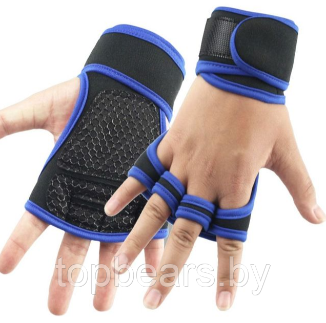 Перчатки для фитнеса Training gloves 1 пара / Профессиональные тренировочные перчатки для тяжелой атлетики с - фото 2 - id-p205715551