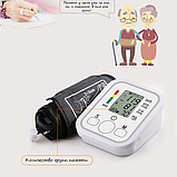 Автоматический электронный тонометрElectronicBlood pressure monitor  с индикатором уровня аритмии, фото 4