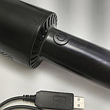 Портативный вакуумный пылесос Portable Vacuum Cleaner USB A8 (три насадки) Черный, фото 4