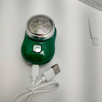 Портативная дорожная мини электробритва Mini Shaver P10 (USB зарядка) Зеленый