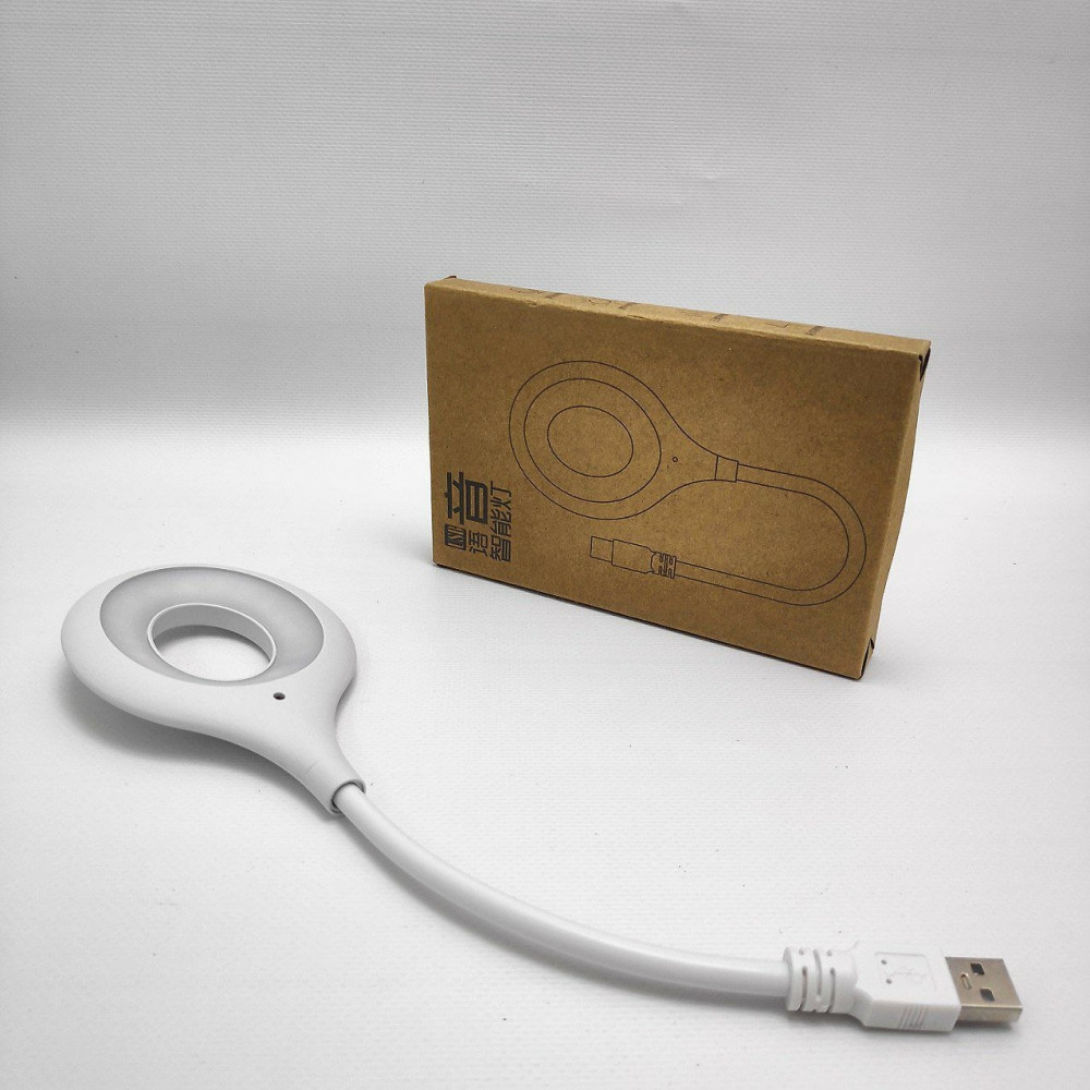 Портативный светодиодный USB светильник на гибком шнуре 29 см. / Гибкая лампа Белый - фото 3 - id-p205715765