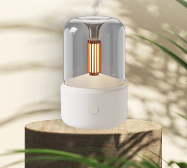 Портативный светодиодный аромадиффузор - ночник Пламя свечи (увлажнитель воздуха ароматический) USB DQ702 - фото 10 - id-p205715769
