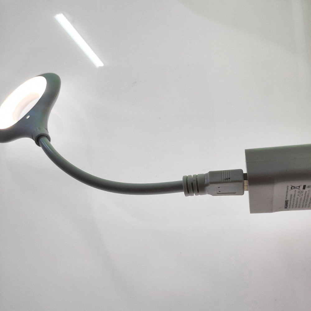 Портативный светодиодный USB светильник на гибком шнуре 29 см. / Гибкая лампа Белый - фото 10 - id-p205715876