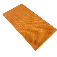 Аппликатор игольчатый Колючий Врачеватель на силиконовой основе (разные цвета) КВ 400 (20х40) Оранжевый