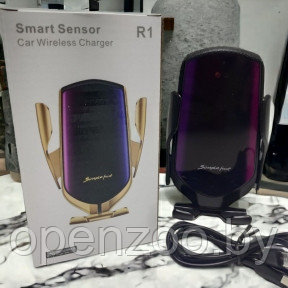 Беспроводная зарядка держатель для смартфона Smart Sensor S5 Черный - фото 1 - id-p98897942
