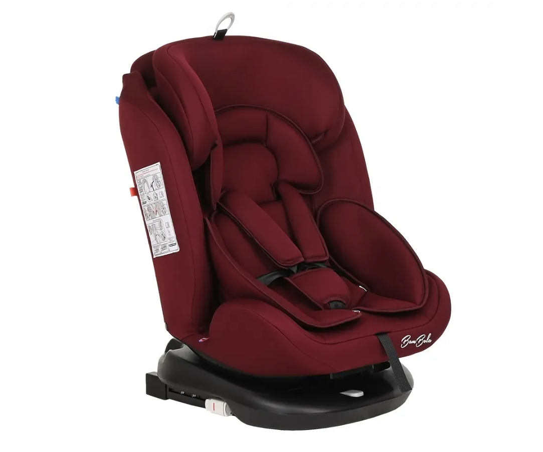 Автокресло BAMBOLA MINORI ISOFIX 0-36 Бордовый - фото 1 - id-p205723187