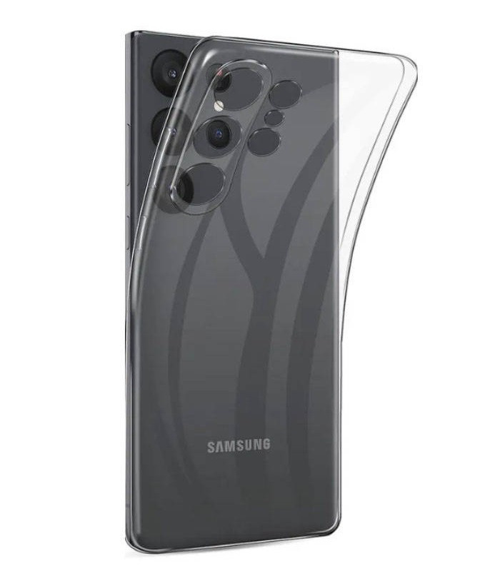 Чехол-накладка для Samsung Galaxy S23 Ultra SM-S918 (силикон) прозрачный с защитой камеры - фото 2 - id-p205736094