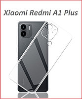 Чехол-накладка для Xiaomi Redmi A1+ / A2+ (силикон) прозрачный с защитой камеры