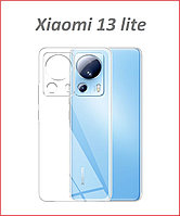 Чехол-накладка для Xiaomi 13 Lite (силикон) прозрачный с защитой камеры